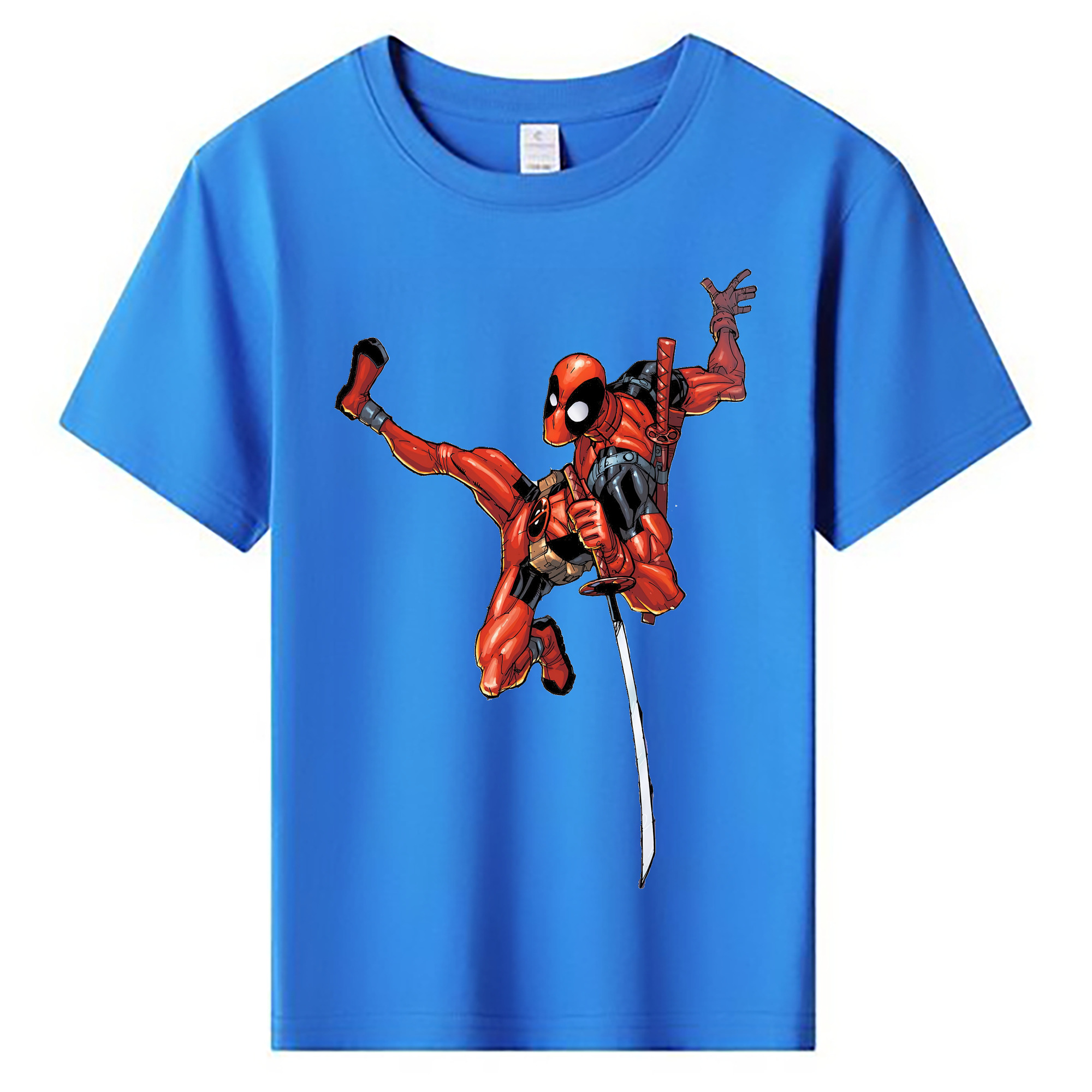 （画像用） Deadpool デッドプール 綿100％キッズTシャツ（フロントプリント）